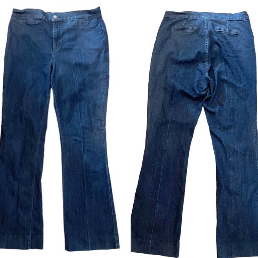 NYDJ High Rise Marilyn Jeans Tailored Look Dark Wash Size 14 - Picture 10 of 10